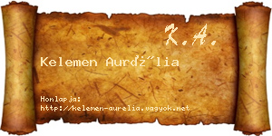 Kelemen Aurélia névjegykártya